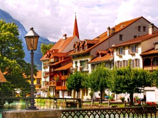 Quebra-cabeça «Resort in Switzerland»