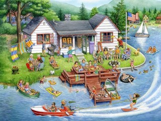 Jigsaw Puzzle «lake house»
