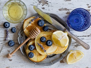 Jigsaw Puzzle «Lavender and pancakes»
