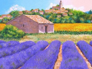 Jigsaw Puzzle «Lavender field»