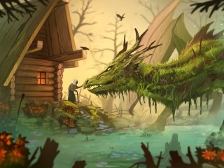 Jigsaw Puzzle «Forest dragon»
