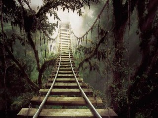 Jigsaw Puzzle «staircase into the distance»