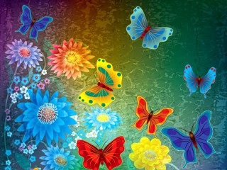 Puzzle «Butterflies fly»