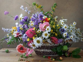 Jigsaw Puzzle «Summer flowers»