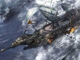 Puzzle «Flying ship»
