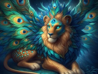 Пазл «Leo-peacock»