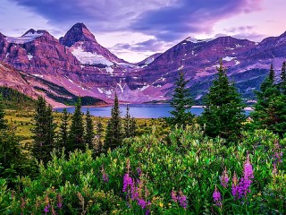 Jigsaw Puzzle «Lilac Mountains»