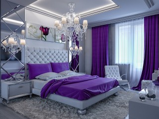 Пазл «Purple bedroom»