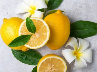 Пазл «Лимоны и цветы»