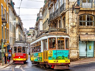 Rompecabezas «Lisbon trams»