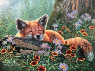 Jigsaw Puzzle «fox cub»