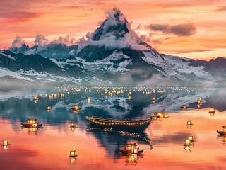 Puzzle «Boats and lanterns»