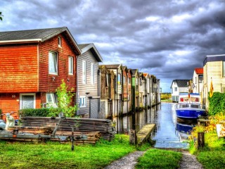 Jigsaw Puzzle «boat houses»