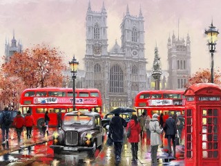 Rompecabezas «London in the red CEE»