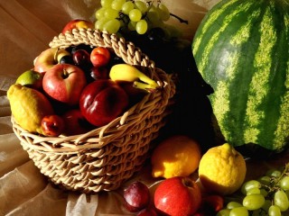 パズル «Basket with fruits»