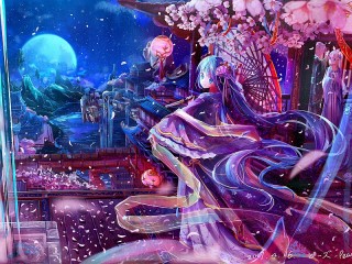 Jigsaw Puzzle «The moon and the girl»