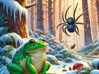 Quebra-cabeça «Frog and spider»