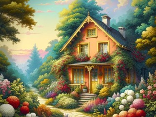 Jigsaw Puzzle «Favorite home»