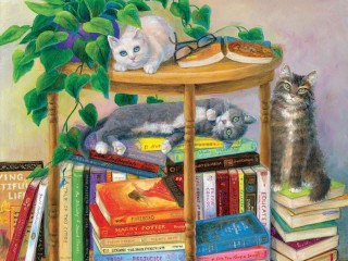 Jigsaw Puzzle «book lovers»