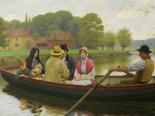 Jigsaw Puzzle «People in a boat»