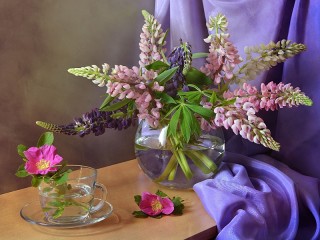 Rätsel «Lupine and wild rose»