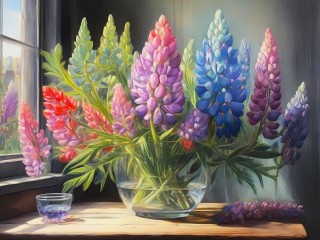 Jigsaw Puzzle «Lupins»