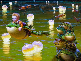 Пазл «The boy in the frog»