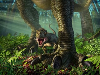 Пазл «small tyrannosaurus»