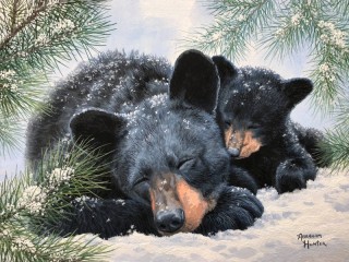 Puzzle «Bear and cub»
