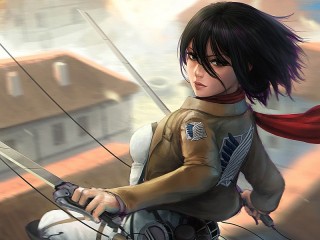 Quebra-cabeça «Mikasa Ackerman»