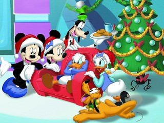 Пазл «Mickey mouse and Christmas.»