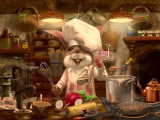 Quebra-cabeça «Mouse cook»