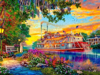 Jigsaw Puzzle «Mississippi Cruise»