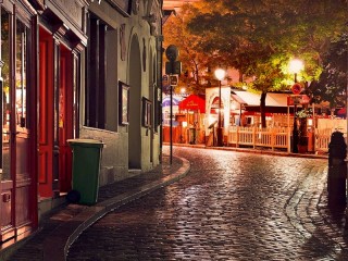 Quebra-cabeça «Montmartre at night»