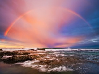 Пазл «Sea and rainbow»