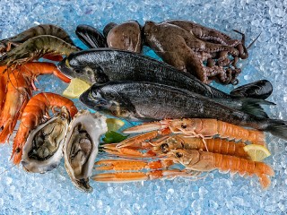 Jigsaw Puzzle «Seafood on ice»