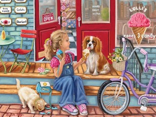 Jigsaw Puzzle «Ice cream for friends»