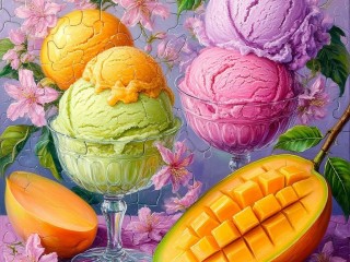 Jigsaw Puzzle «Mango Ice Cream»