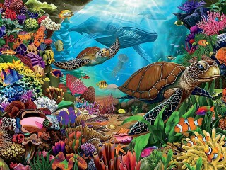 Пазл «Морская черепаха»