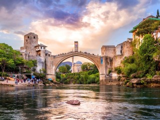 Пазл «Mostar bridge»