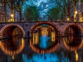 Quebra-cabeça «Bridges of Amsterdam»