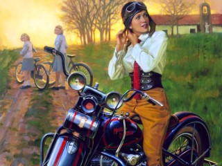 Slagalica «Motorcyclist»