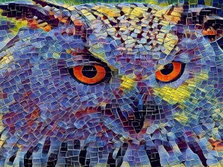 Rompecabezas «Mosaic owl»