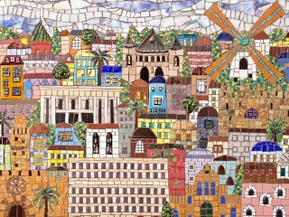 Jigsaw Puzzle «Mosaic the city»