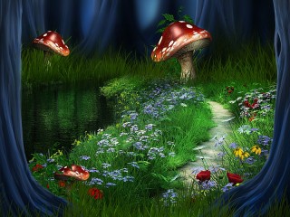 Jigsaw Puzzle «Fly agaric in the forest»