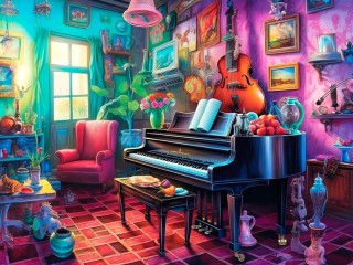 Jigsaw Puzzle «Music room»