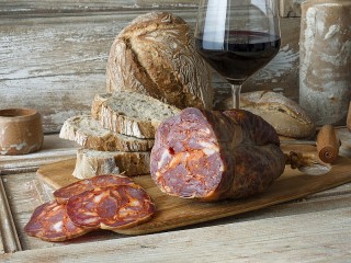 Slagalica «Meat, bread and wine»
