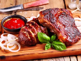 Jigsaw Puzzle «Meat and sauce»