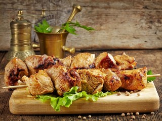 Jigsaw Puzzle «Meat on skewers»