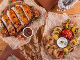Jigsaw Puzzle «Meat with vegetables»